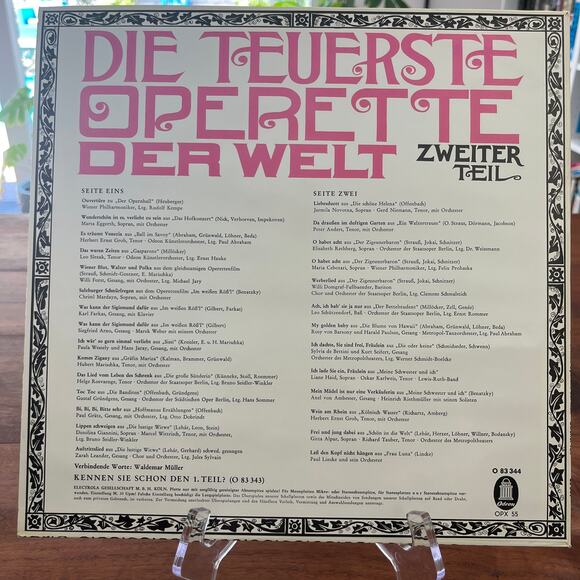 Die Teuerste Operette Der Welt Zweiter Teil Vinyl LP Odeon O 83344 - Picture 7 of 8